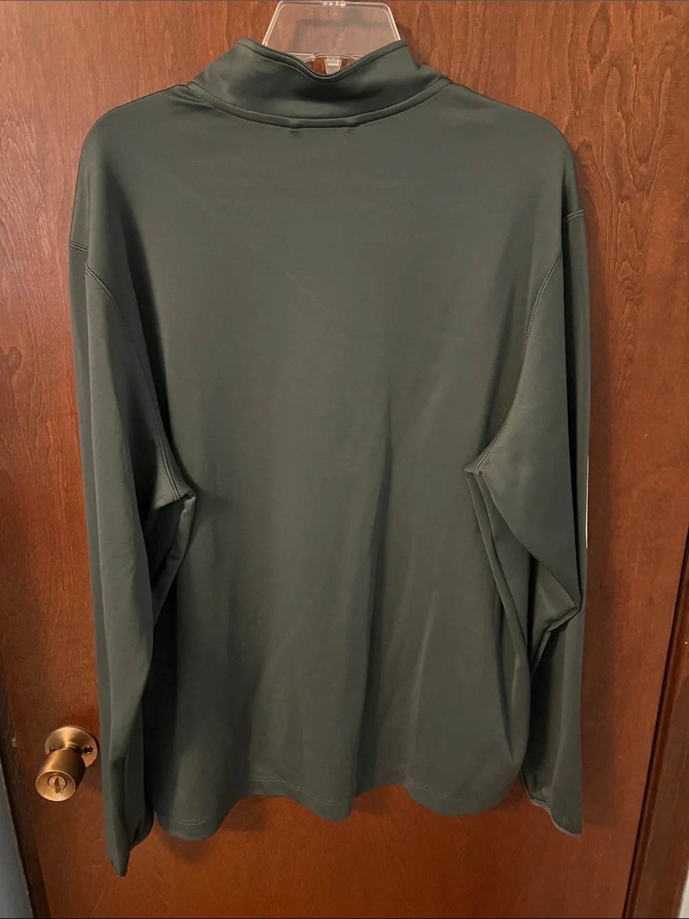 adidas Gray Nebraska Quarter-Zip Pullover with Red 'Huskers' Script